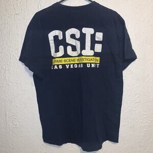 Vintage Y2K Crime Scene Investigator Las Vegas Unit CSI TV Show TND Shirt L